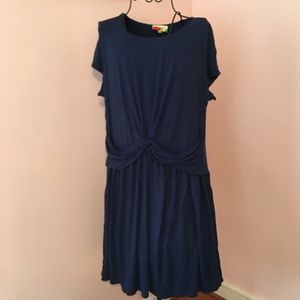 ModCloth Navy IX Ruched Dress